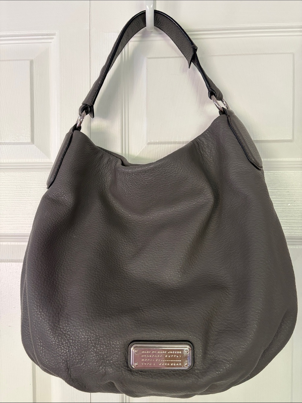 Marc by Marc Jacobs Bag Classic Q Hillier Pebble Leather Hobo Shoulder Bag